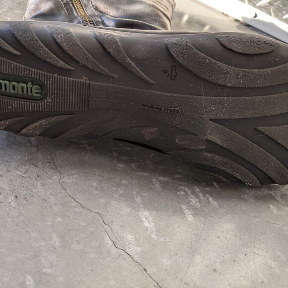 Remonte Mid-Calf Leather Black Boots 41/10 - Picture 6 of 8